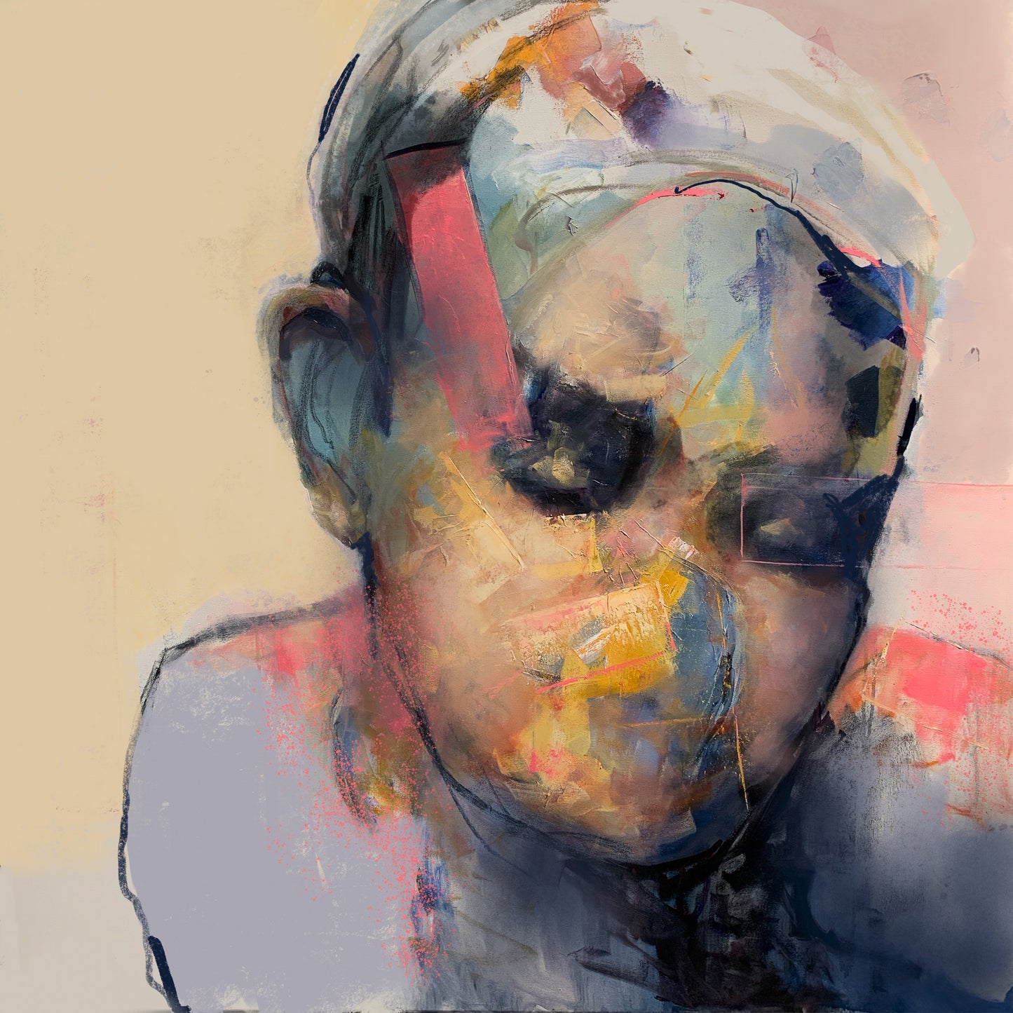 Abstract Portrait - Mixed Media/watercolour