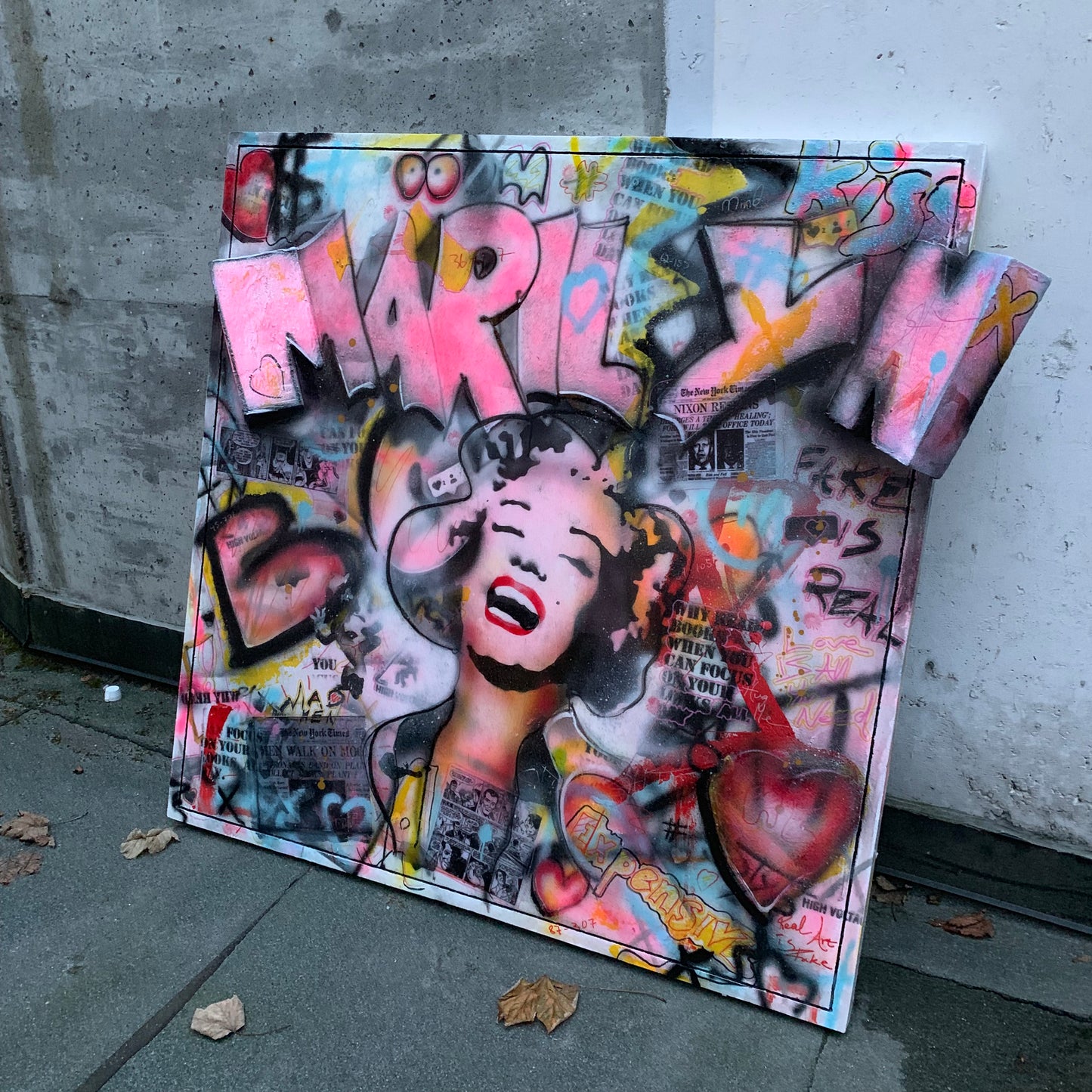 Marilyn Monroe - Original 3D picture 120x120cm